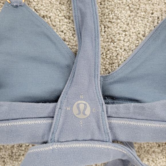 Lululemon‎ Womens Rue Boheme Bra XS Blue Racer Back Wanderlust Limited Edition - Picture 4 of 12